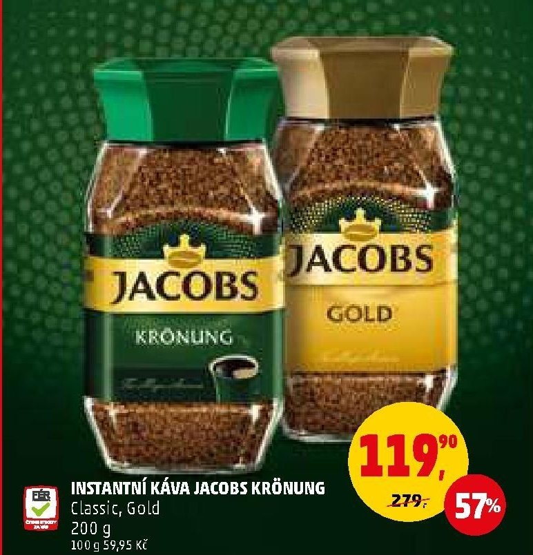 INSTANTNÍ KÁVA JACOBS KRÖNUNG Classic, Gold