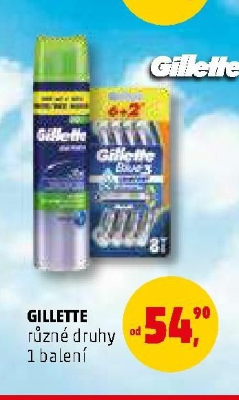 GILLETTE různé druhy