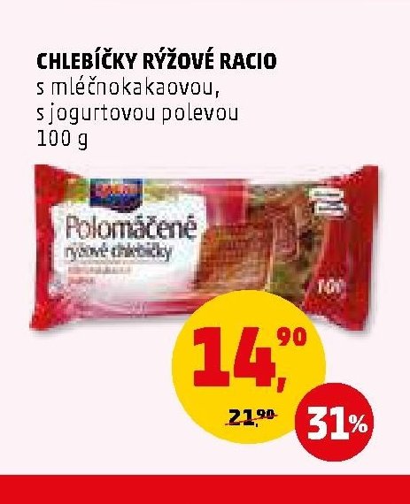 Chlebíčky rýžové Racio