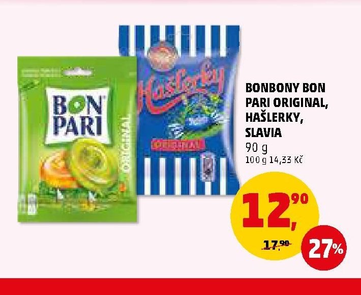 Bonbony Bon Pari, Hašlerky, Slavia