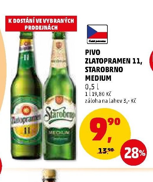 PIVO ZLATOPRAMEN 11, STAROBRNO MEDIUM