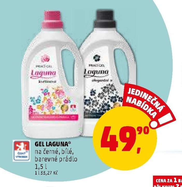 GEL LAGUNA na černé, bílé, barevné prádlo