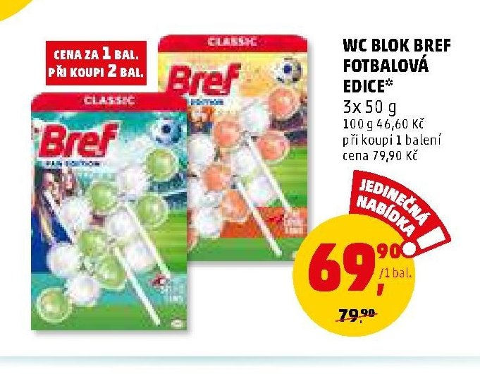 WC BLOK BREF FOTBALOVÁ EDICE