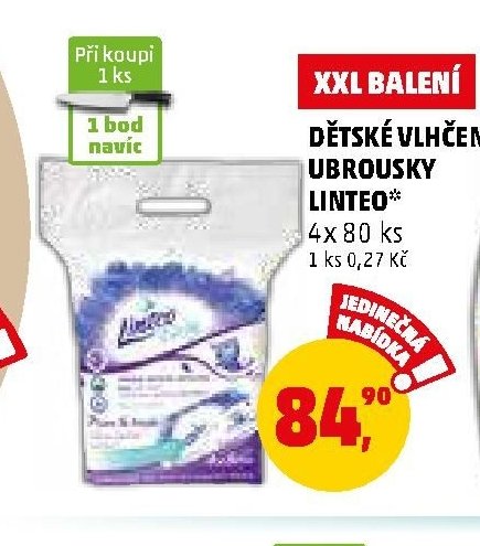 DĚTSKÉ VLHČENÉ UBROUSKY LINTEO