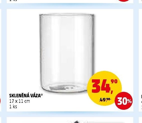 SKLENĚNÁ VÁZA