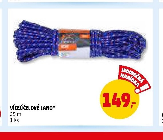 VÍCEÚČELOVÉ LANO