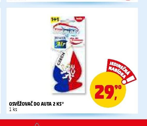 OSVĚŽOVAČ DO AUTA 2 KS