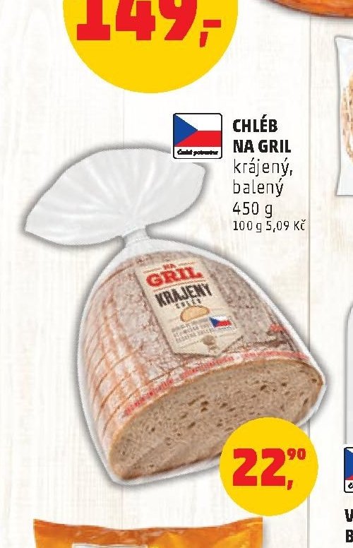 CHLÉB NA GRIL