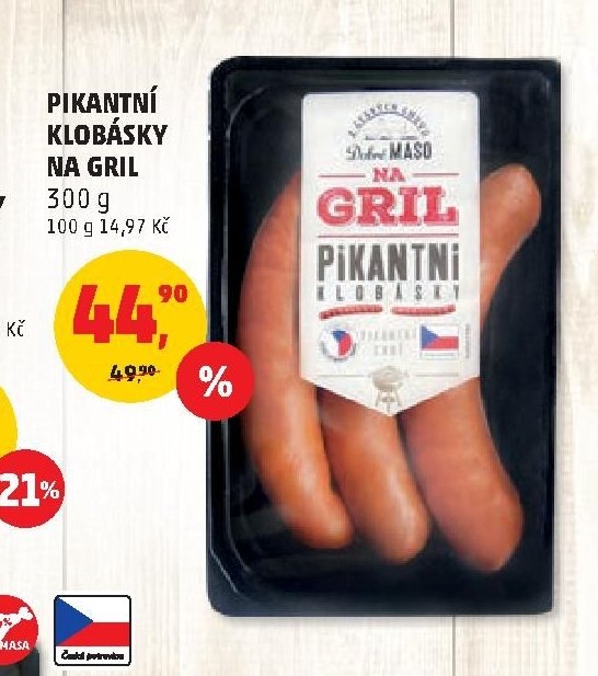 Pikantní klobásy na gril