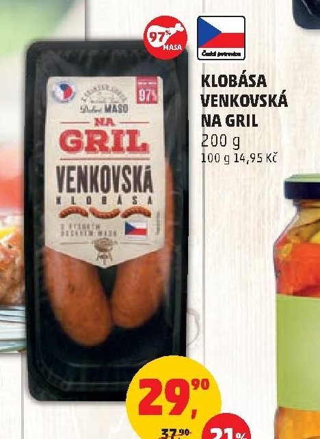Klobása venkovská na gril