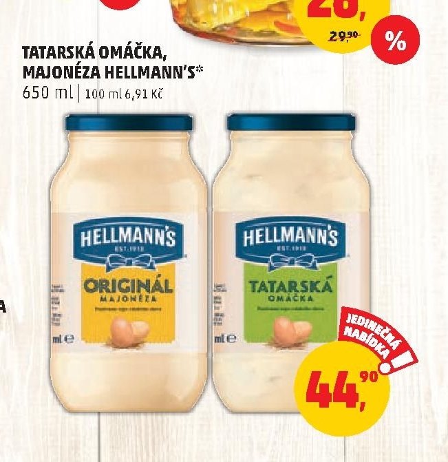 Hellmann's tatarská omáčka, majonéza