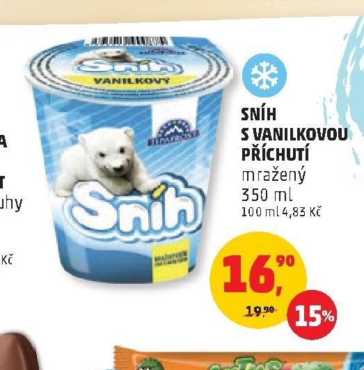 SNÍH S VANILKOVOU PŘÍCHUTÍ