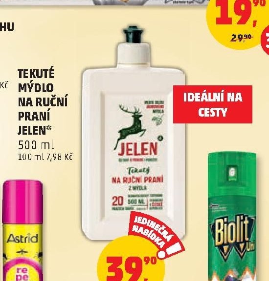 Tekuté mýdlo na ruční praní Jelen