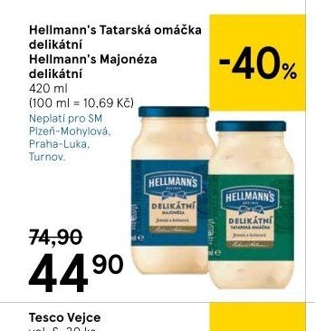 Hellmann's Tatarská omáčka, Hellmann's Majonéza