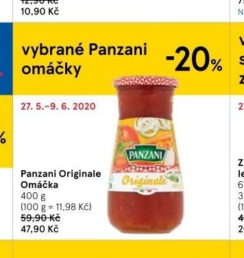 Panzani Originale Omáčka