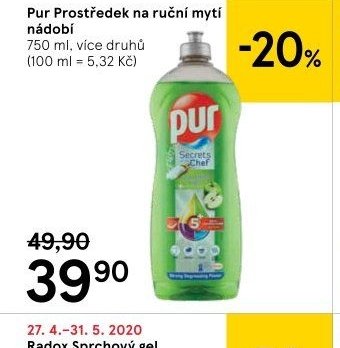 Pur Prostředek na ruční mytí nádobí
