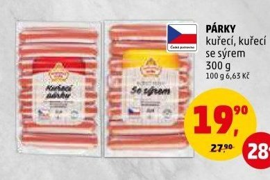 PÁRKY se sýrem