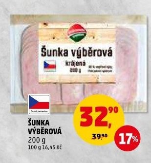 ŠUNKA VÝBĚROVÁ