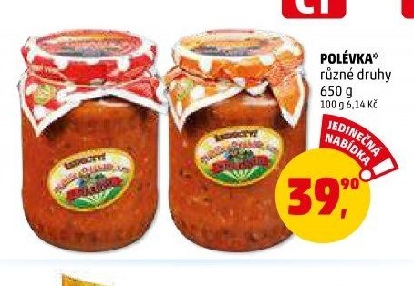 POLÉVKA různé druhy