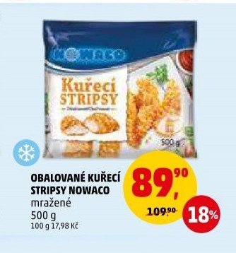 OBALOVANÉ KUŘECÍ STRIPSY NOWACO mražené