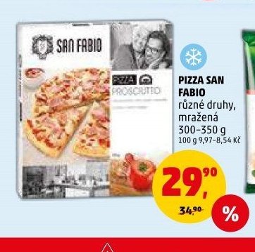 PIZZA SAN FABIO různé druhy, mražená