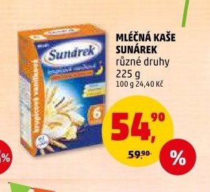 Mléčná kaše Sunárek