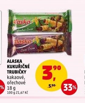 Alaska kukuřičné trubičky