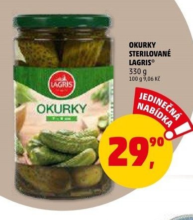 Okurky sterilované Lagris