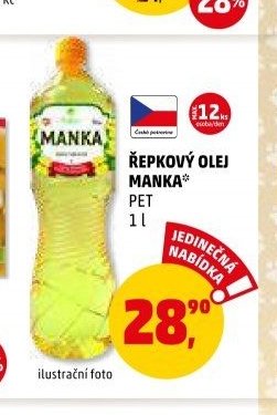 Řepkový olej Manka