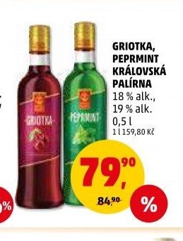 Griotka, Peprmint Královská Palírna