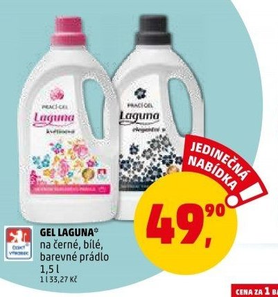 GEL LAGUNA na černé, bílé, barevné prádlo