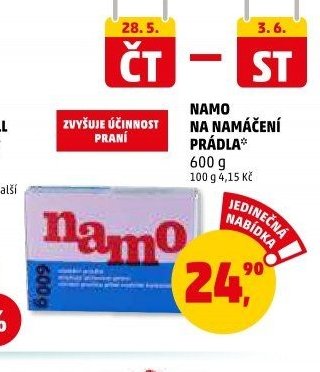 NAMO NA NAMÁČENÍ PRÁDLA