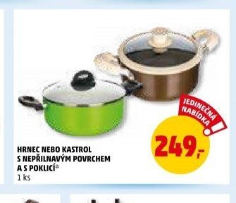 HRNEC NEBO KASTROL S NEPŘILNAVÝM POVRCHEM A S POKLICÍ