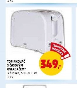TOPINKOVAČ S ČASOVÝM OVLADAČEM