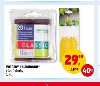 POTŘEBY NA ZAHRADU