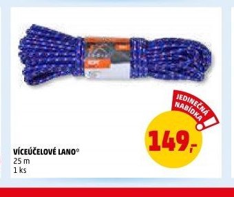 VÍCEÚČELOVÉ LANO
