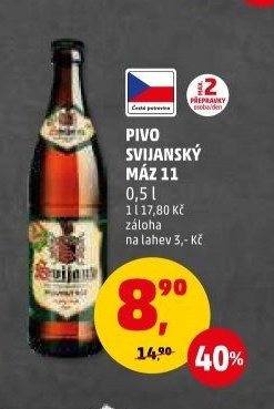 Pivo Svijanský Máz 11