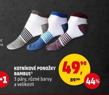 Kotníkové ponožky Bambus