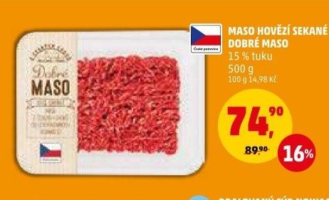 Maso hovězí sekané Dobré maso 500 g