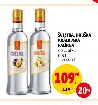 Švestka, Hruška Královská palírna