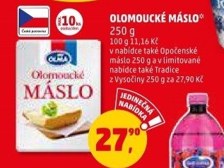 Máslo Olomoucké Olma