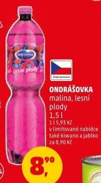 Voda ochucená Ondrášovka