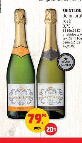 SAINT LOUIS demi, brut, rosé