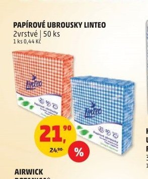 PAPÍROVÉ UBROUSKY LINTEO