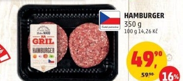 Hamburger Na gril Penny