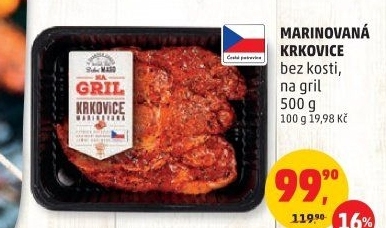 Krkovice bez kosti marinovaná Na gril Penny