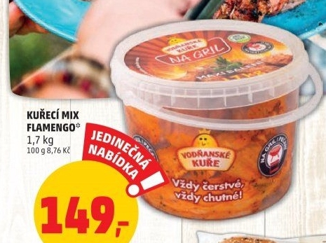 Kuřecí mix na gril Flamengo Vodňanské kuře