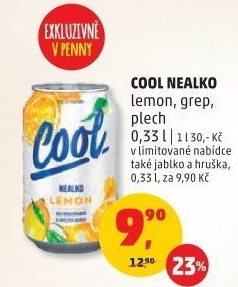 Nealkoholické pivo ochucené Staropramen Cool