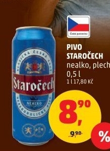 Nealkoholické pivo Staročech