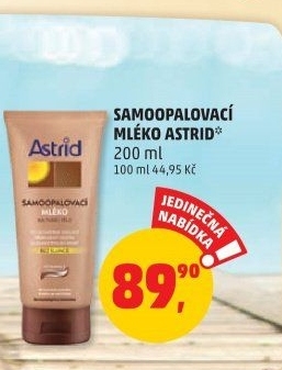 Samoopalovací mléko Astrid